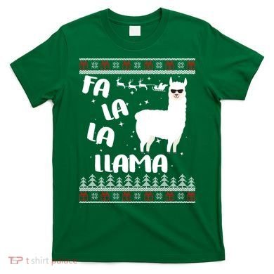 Fa La La Llama Ugly Christmas T-Shirt