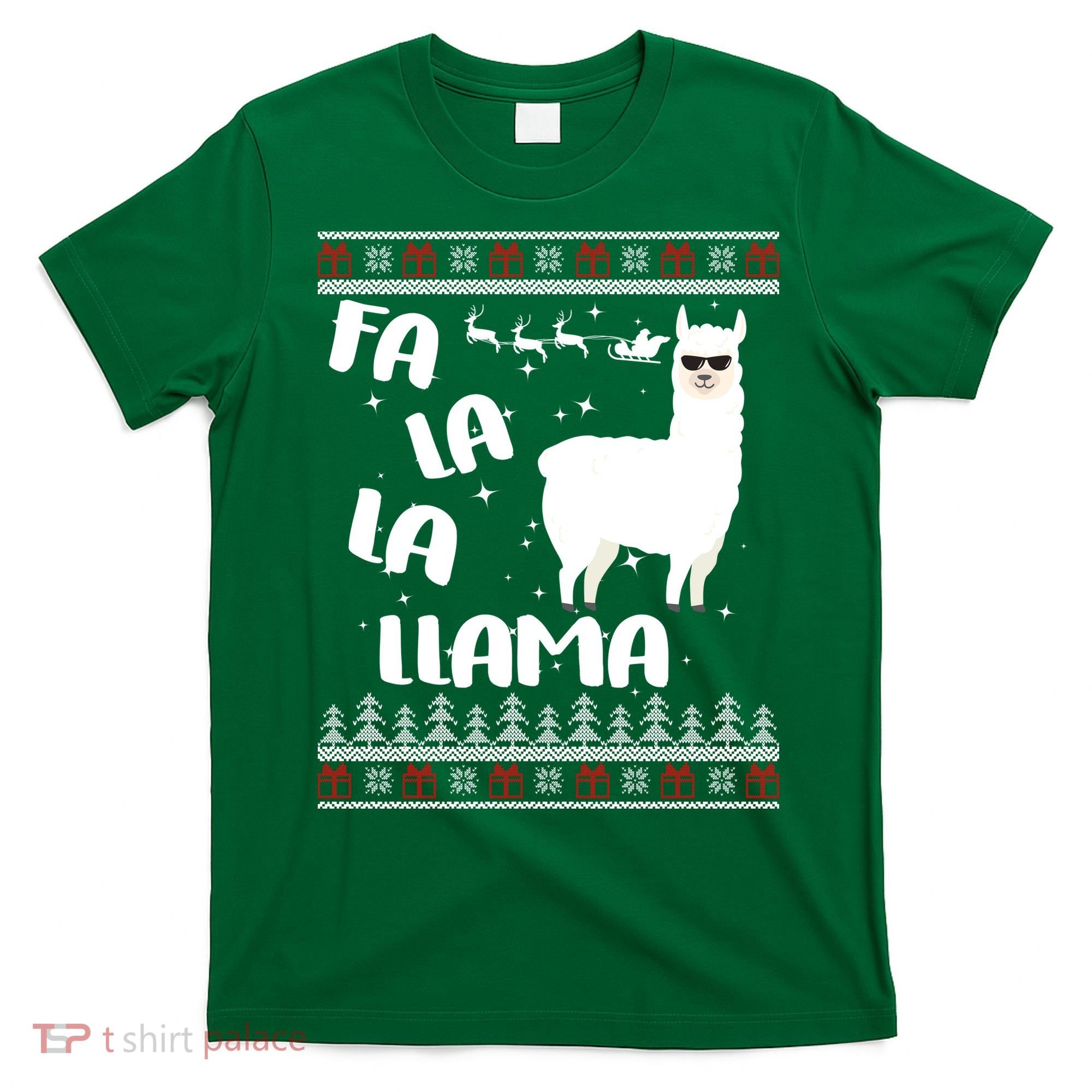 Fa La La Llama Ugly Christmas T-Shirt