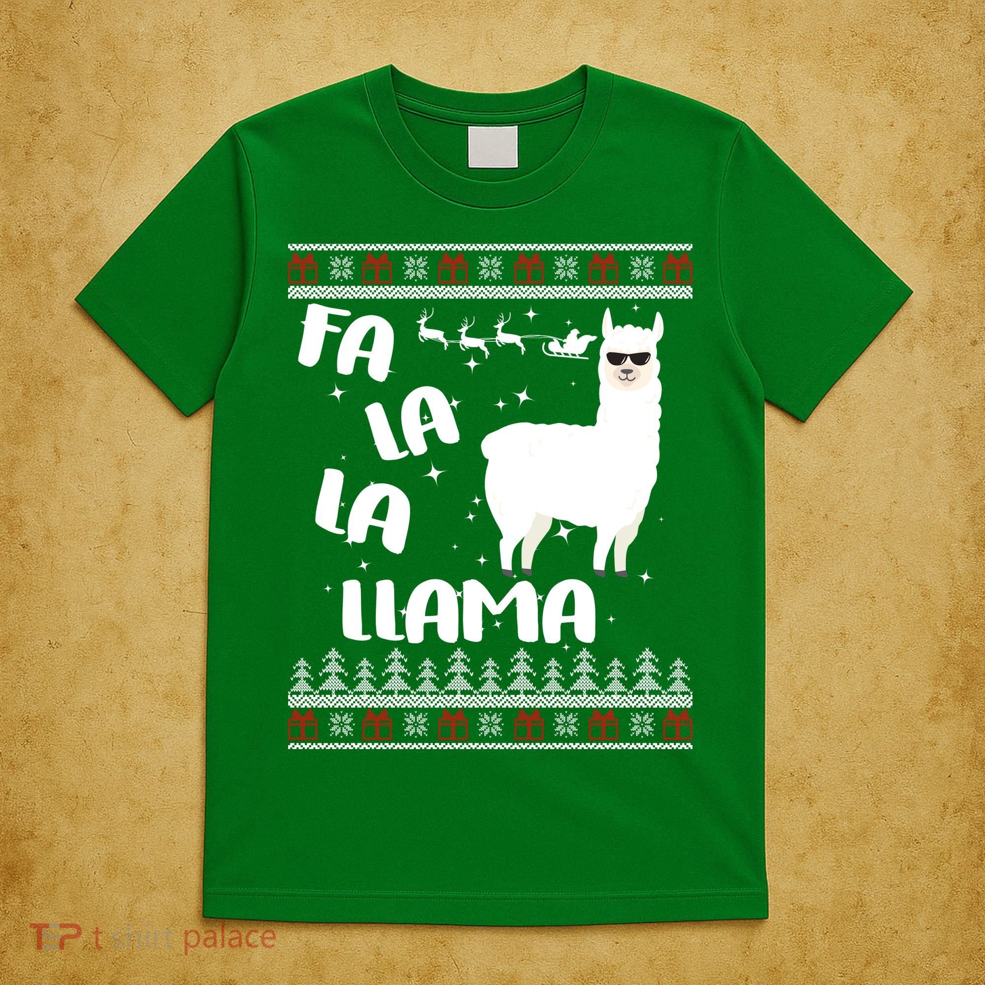 Fa La La Llama Ugly Christmas T-Shirt