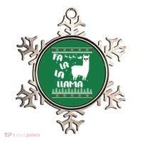 Fa La La Llama Ugly Christmas Ornament thumb 0