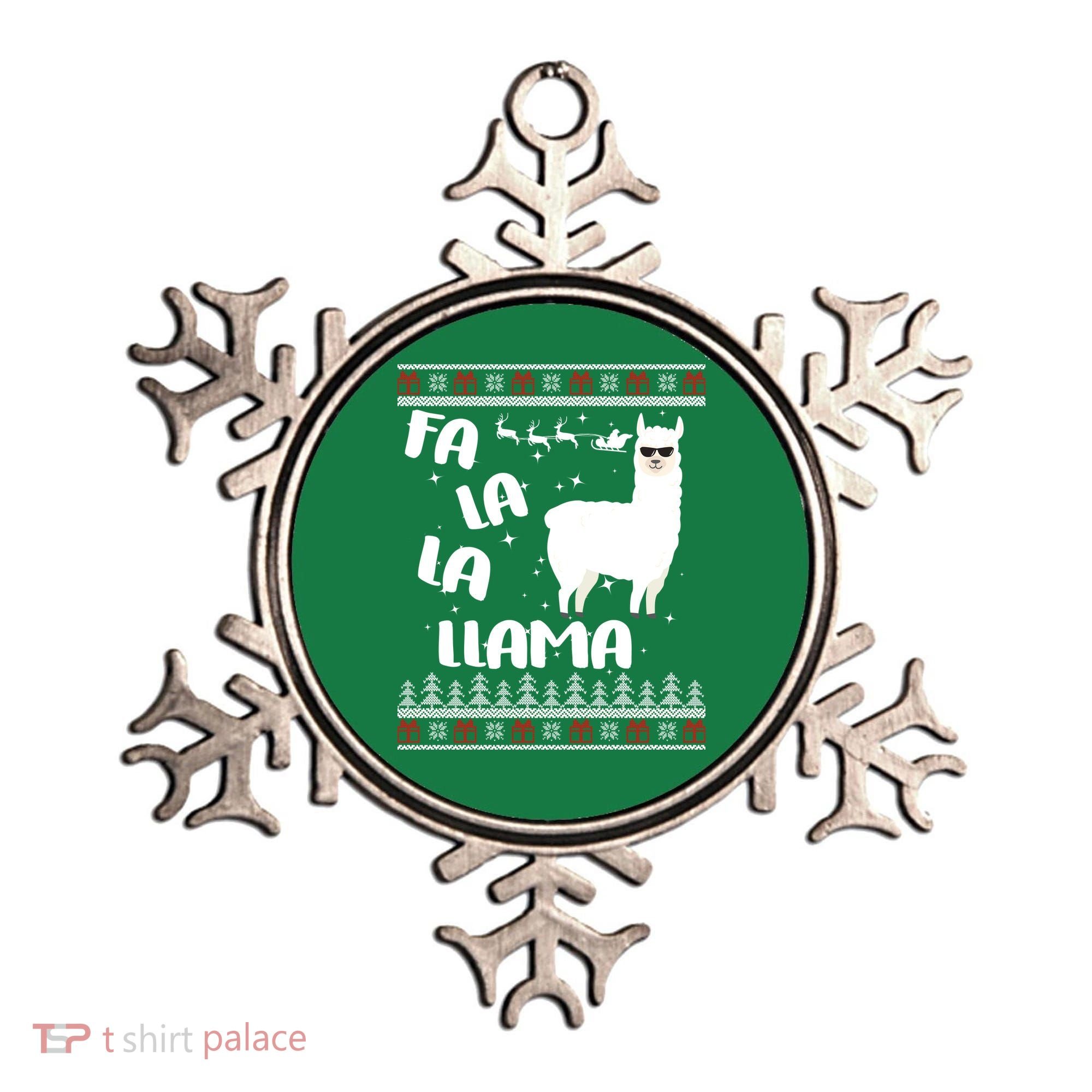 Fa La La Llama Ugly Christmas Ornament