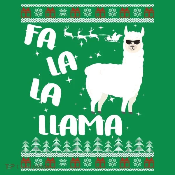 Fa La La Llama Ugly Christmas Ornament