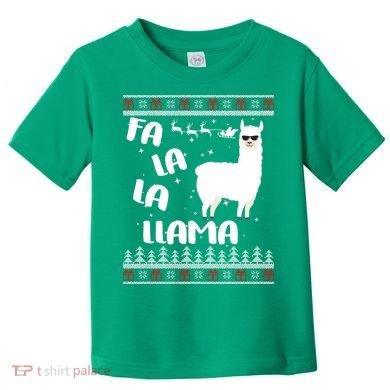 Fa La La Llama Ugly Christmas Toddler T-Shirt