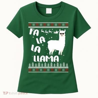 Fa La La Llama Ugly Christmas Women's T-Shirt
