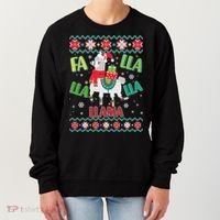 Fa Lla Lla Lla Llama Ugly Christmas Sweater Women's Sweatshirt thumb 0