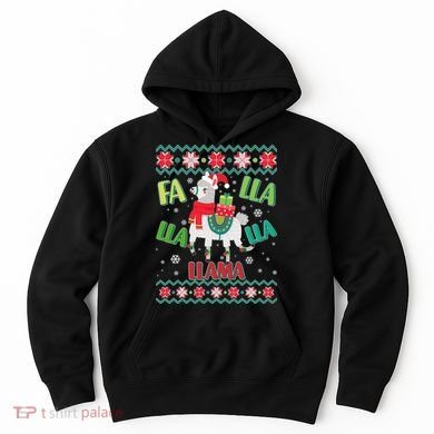Fa Lla Lla Lla Llama Ugly Christmas Sweater Hoodie