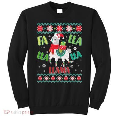 Fa Lla Lla Lla Llama Ugly Christmas Sweater Sweatshirt