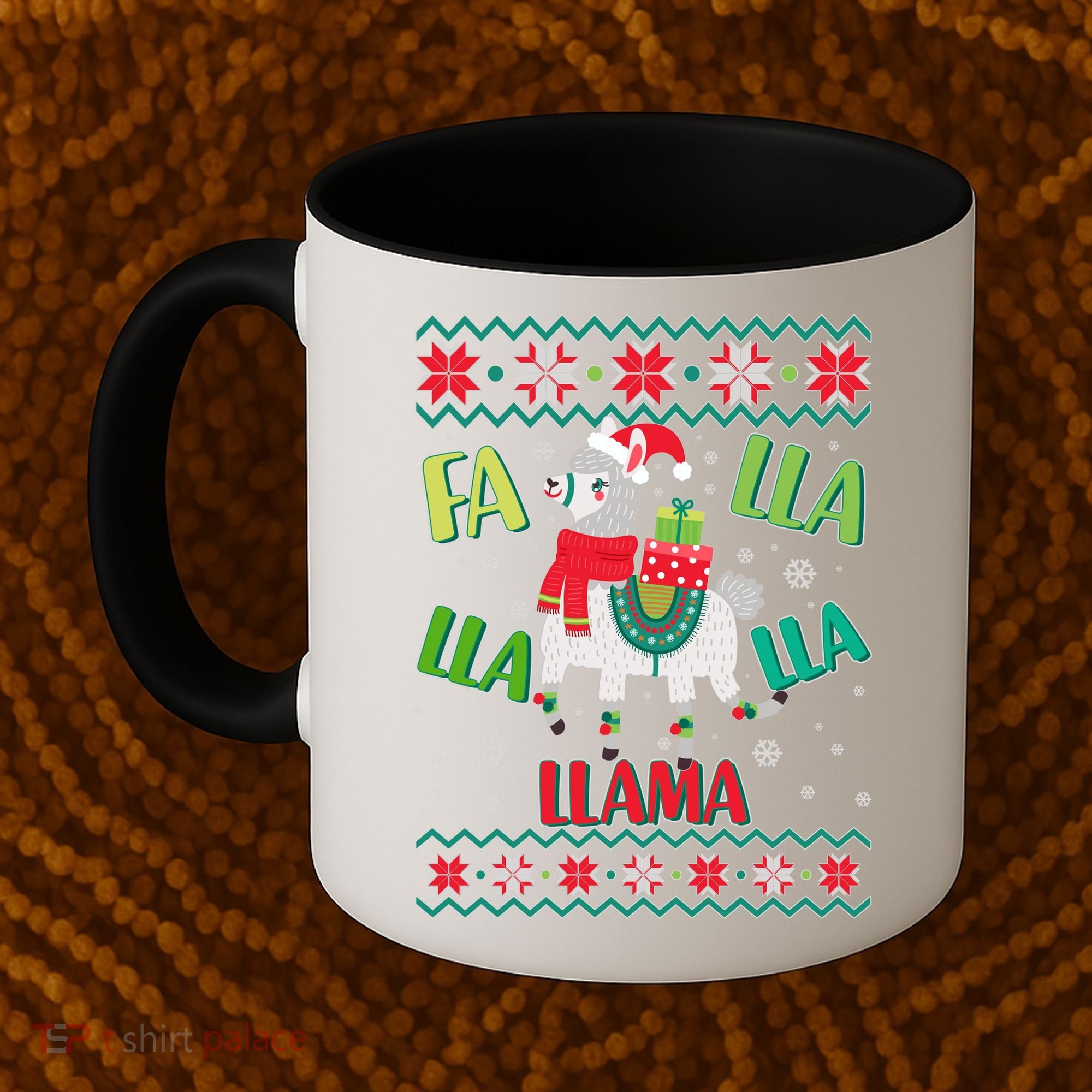 Fa Lla Lla Lla Llama Ugly Christmas Sweater Coffee Mug