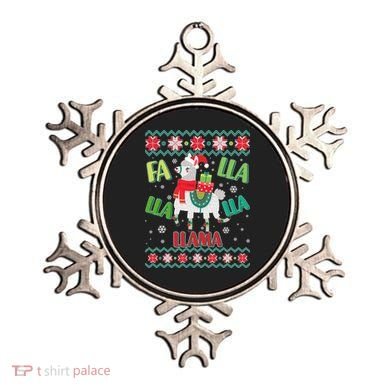 Fa Lla Lla Lla Llama Ugly Christmas Sweater Ornament