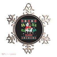 Fa Lla Lla Lla Llama Ugly Christmas Sweater Ornament thumb 0