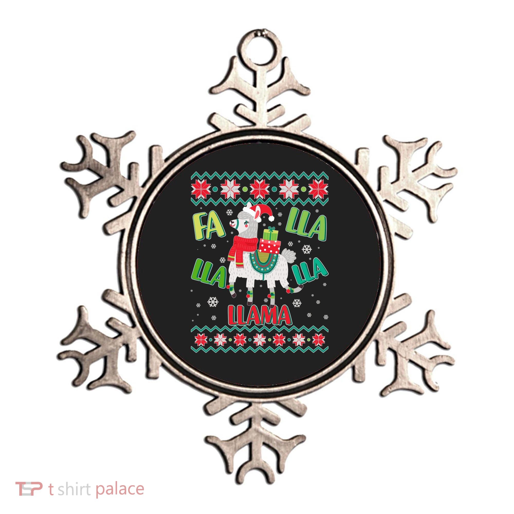 Fa Lla Lla Lla Llama Ugly Christmas Sweater Ornament