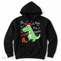 Fa Ra Ra Rawr Christmas T-Rex Presents Hoodie thumb 0