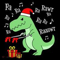 Fa Ra Ra Rawr Christmas T-Rex Presents Coffee Mug thumb 5