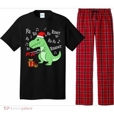 Fa Ra Ra Rawr Christmas T-Rex Presents Pajama Set
