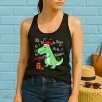 Fa Ra Ra Rawr Christmas T-Rex Presents Women's Tank Top thumb 2