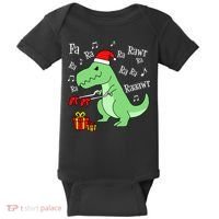 Fa Ra Ra Rawr Christmas T-Rex Presents Baby Bodysuit thumb 0