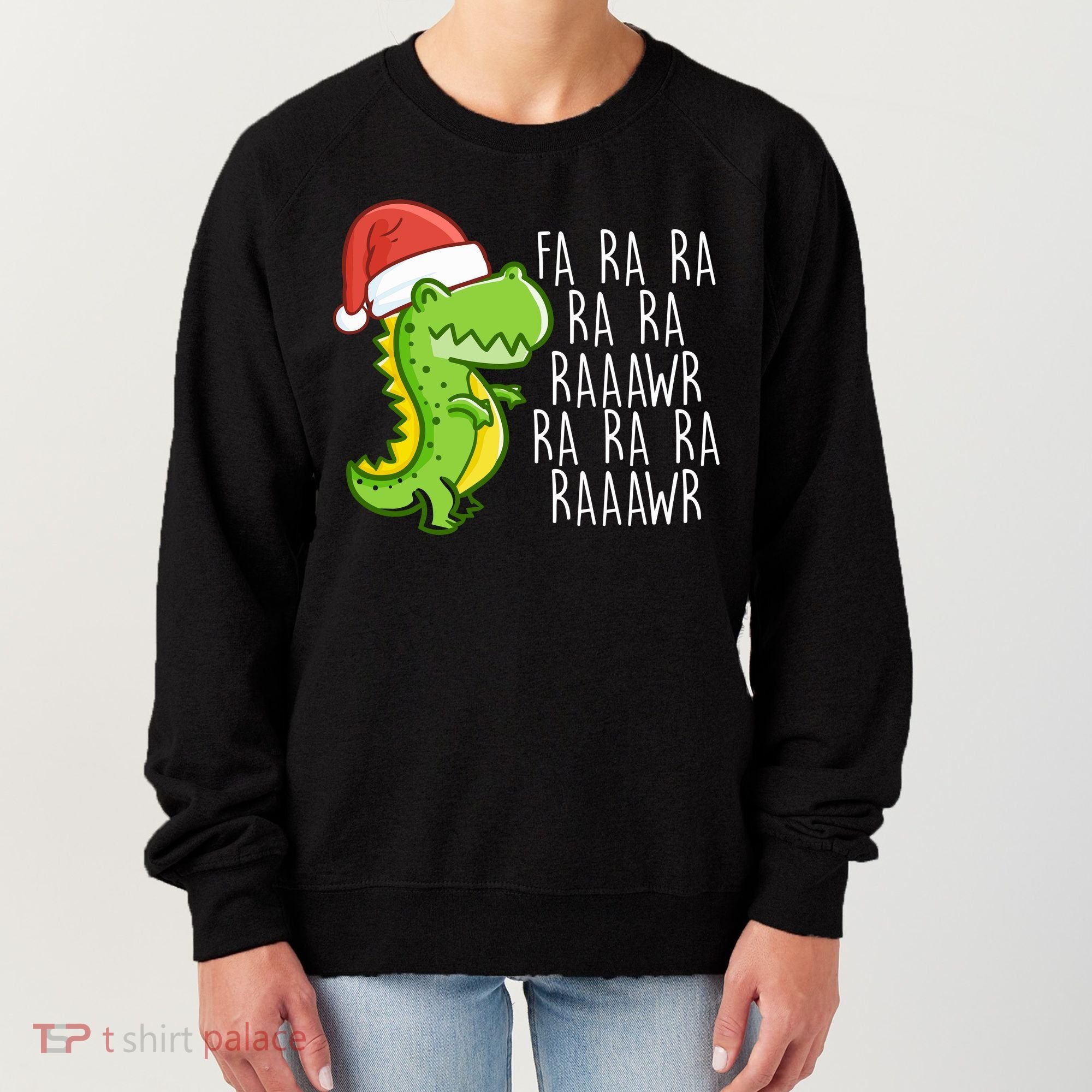 Fa Ra Ra Rawr Dinosaur Christmas Women's Sweatshirt