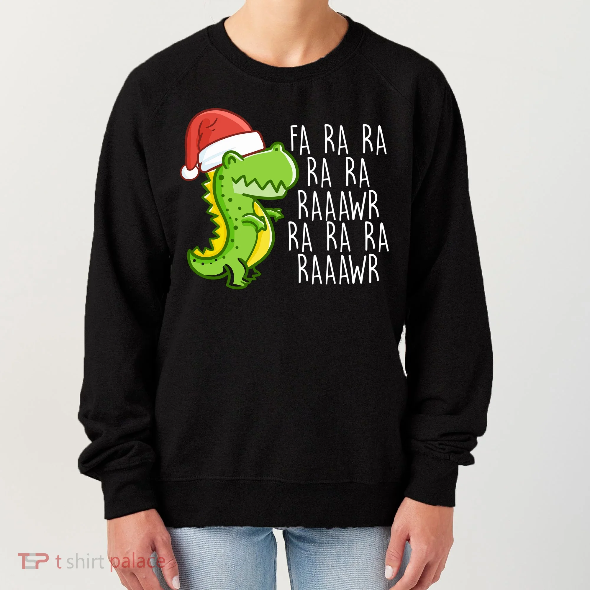 Fa Ra Ra Rawr Dinosaur Christmas Women's Sweatshirt