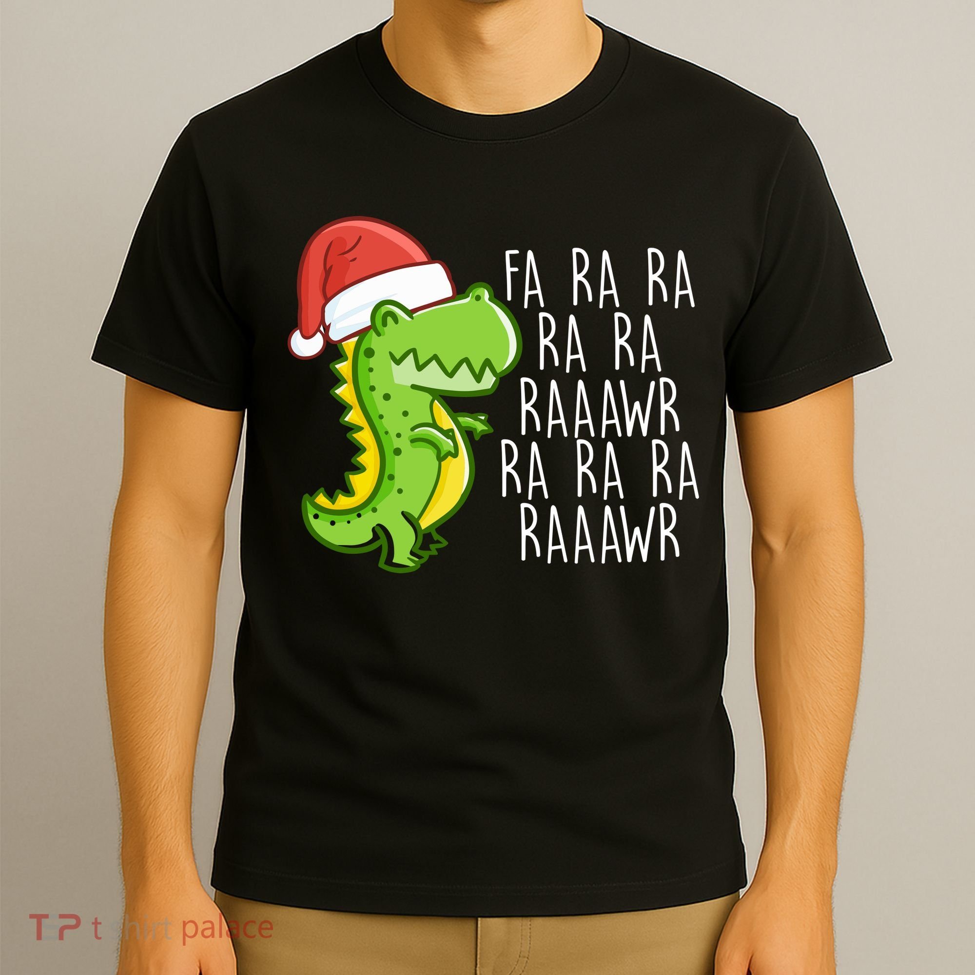 Fa Ra Ra Rawr Dinosaur Christmas T-Shirt