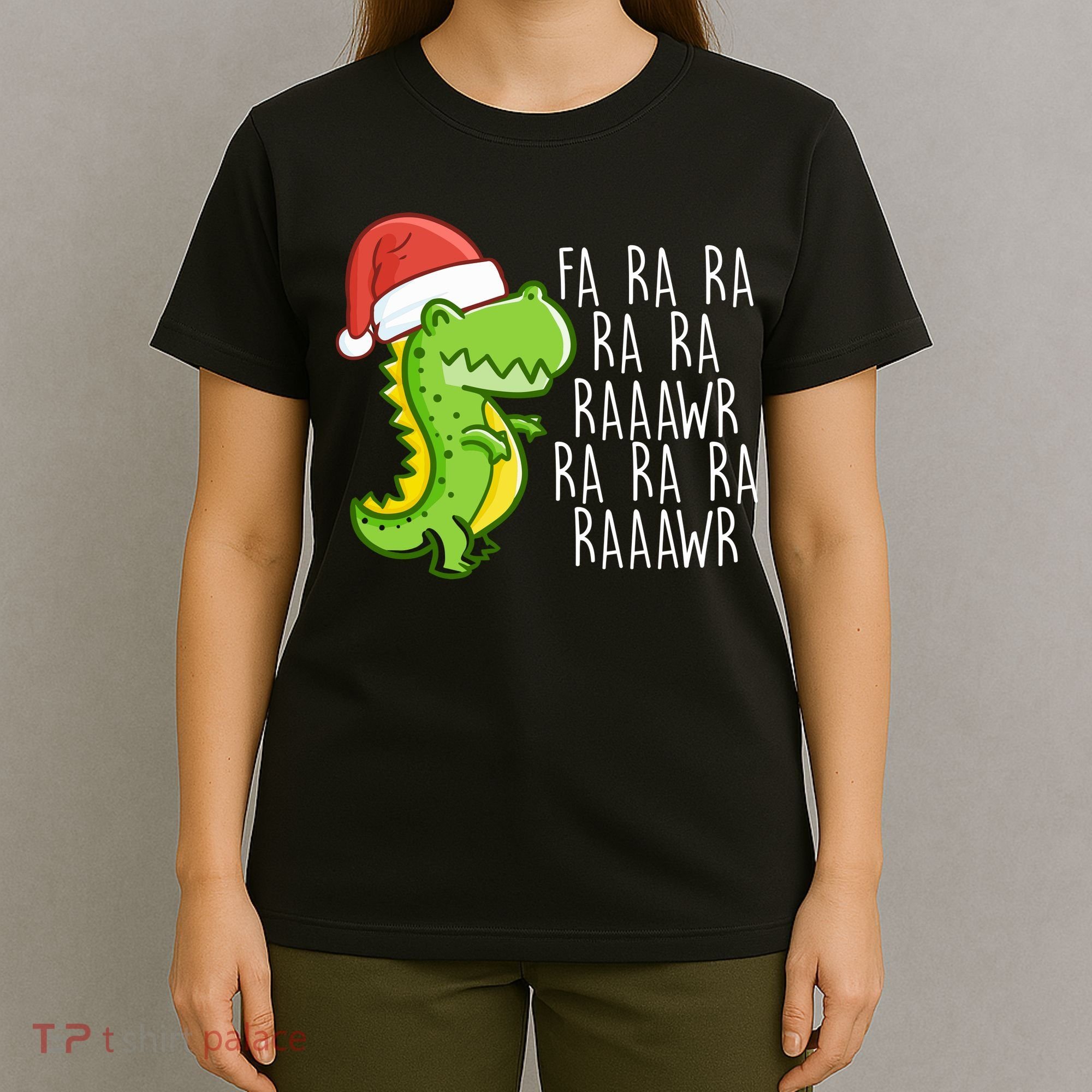 Fa Ra Ra Rawr Dinosaur Christmas T-Shirt