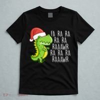 Fa Ra Ra Rawr Dinosaur Christmas T-Shirt thumb 5