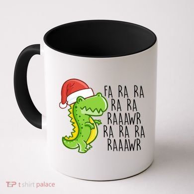 Fa Ra Ra Rawr Dinosaur Christmas Coffee Mug