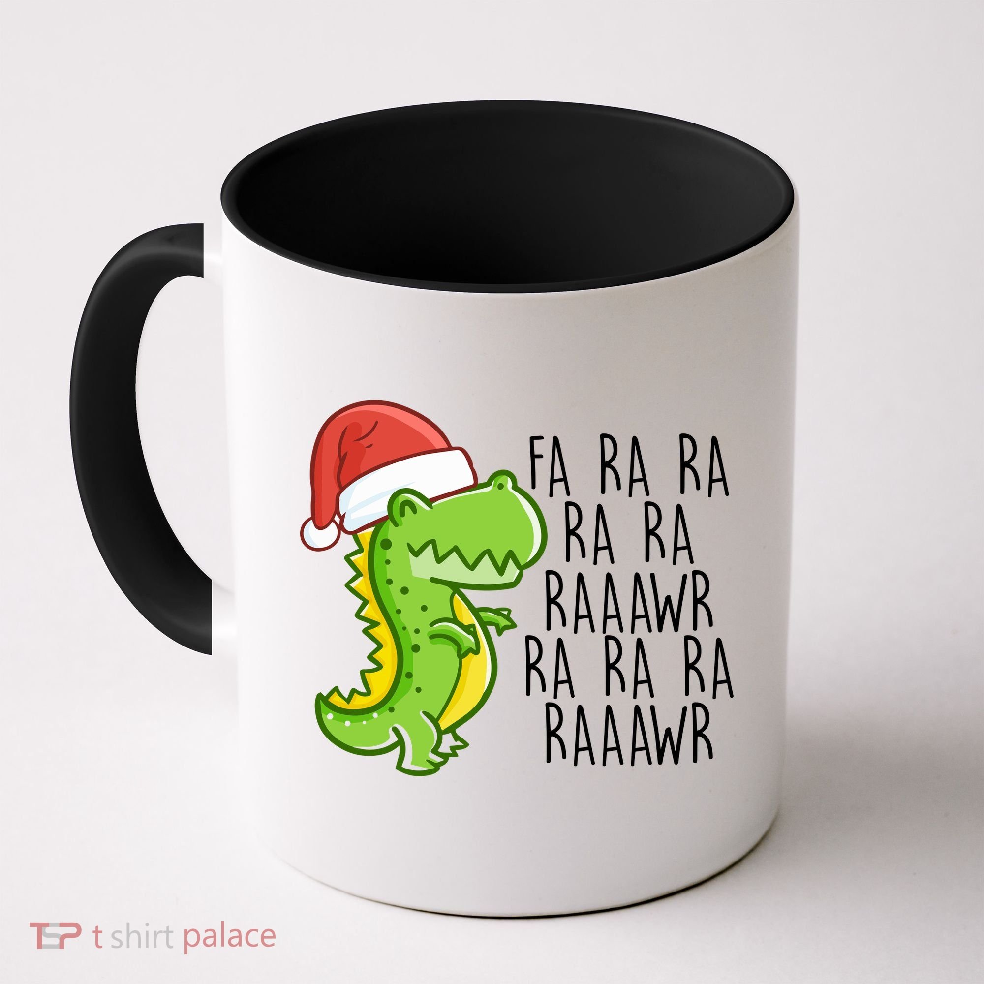 Fa Ra Ra Rawr Dinosaur Christmas Coffee Mug