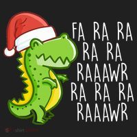 Fa Ra Ra Rawr Dinosaur Christmas Beanie thumb 2