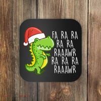 Fa Ra Ra Rawr Dinosaur Christmas Coaster thumb 0