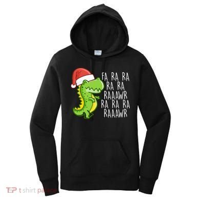 Fa Ra Ra Rawr Dinosaur Christmas Women's Hoodie
