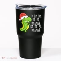 Fa Ra Ra Rawr Dinosaur Christmas Tumbler thumb 0