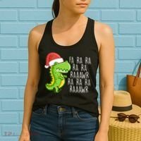 Fa Ra Ra Rawr Dinosaur Christmas Women's Tank Top thumb 2