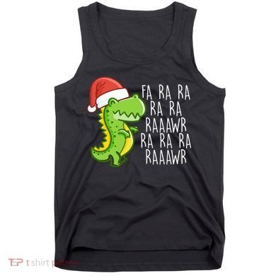 Fa Ra Ra Rawr Dinosaur Christmas Tank Top