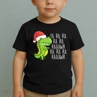 Fa Ra Ra Rawr Dinosaur Christmas Toddler T-Shirt thumb 2