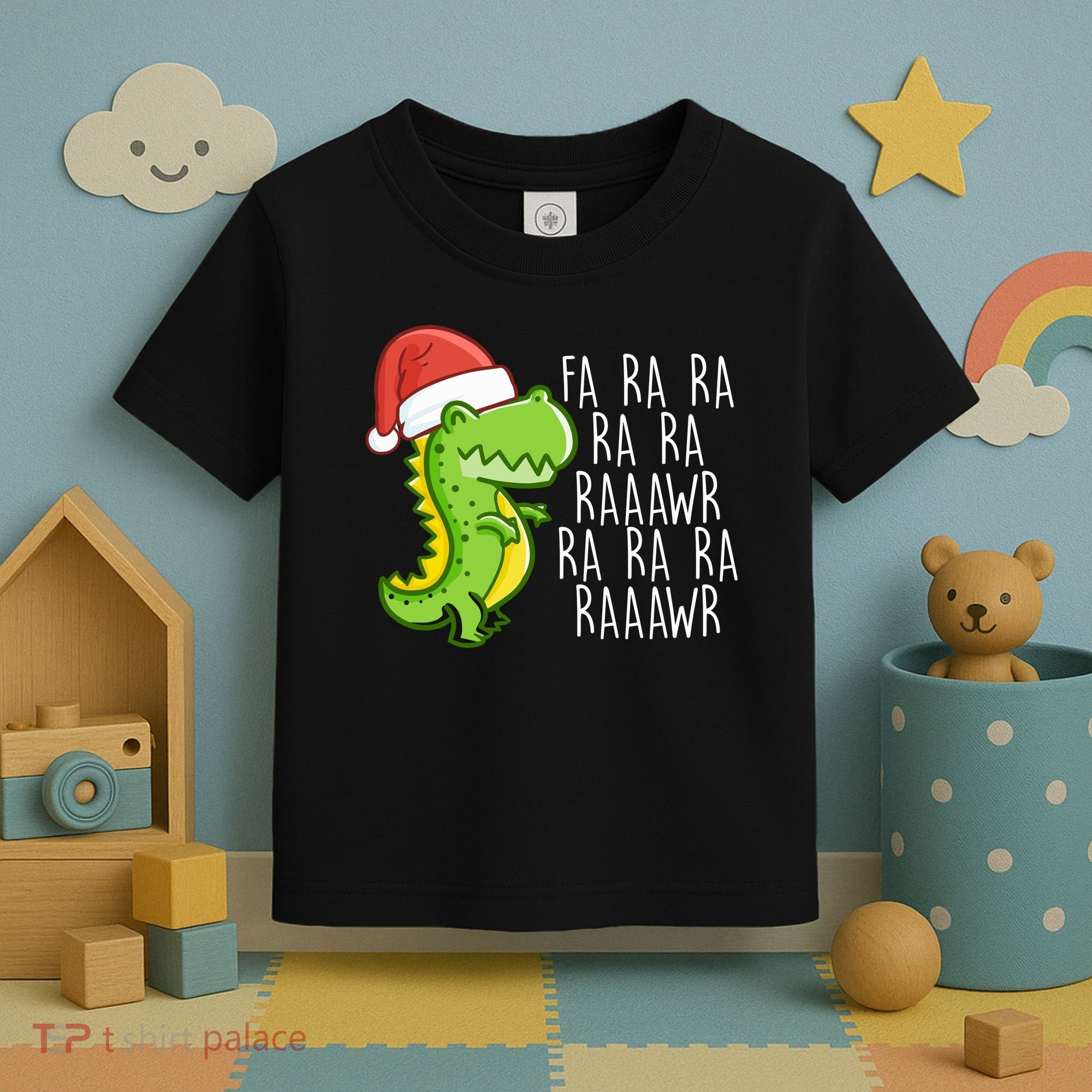 Fa Ra Ra Rawr Dinosaur Christmas Toddler T-Shirt