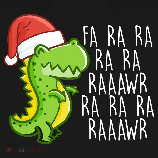 Fa Ra Ra Rawr Dinosaur Christmas Women's T-Shirt