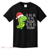 Fa Ra Ra Rawr Dinosaur Christmas Kids T-Shirt thumb 0