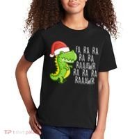 Fa Ra Ra Rawr Dinosaur Christmas Kids T-Shirt thumb 2