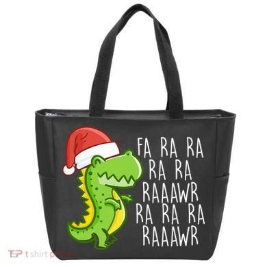 Fa Ra Ra Rawr Dinosaur Christmas Tote Bag