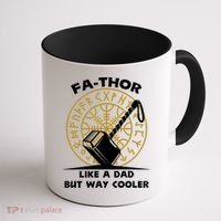 Fa-Thor Like a Dad But Way Cooler Coffee Mug thumb 1