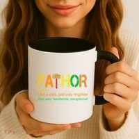 Fa-thor Like Dad Just Way Mightier Coffee Mug thumb 3