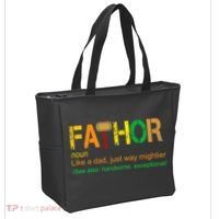 Fa-thor Like Dad Just Way Mightier Tote Bag thumb 2