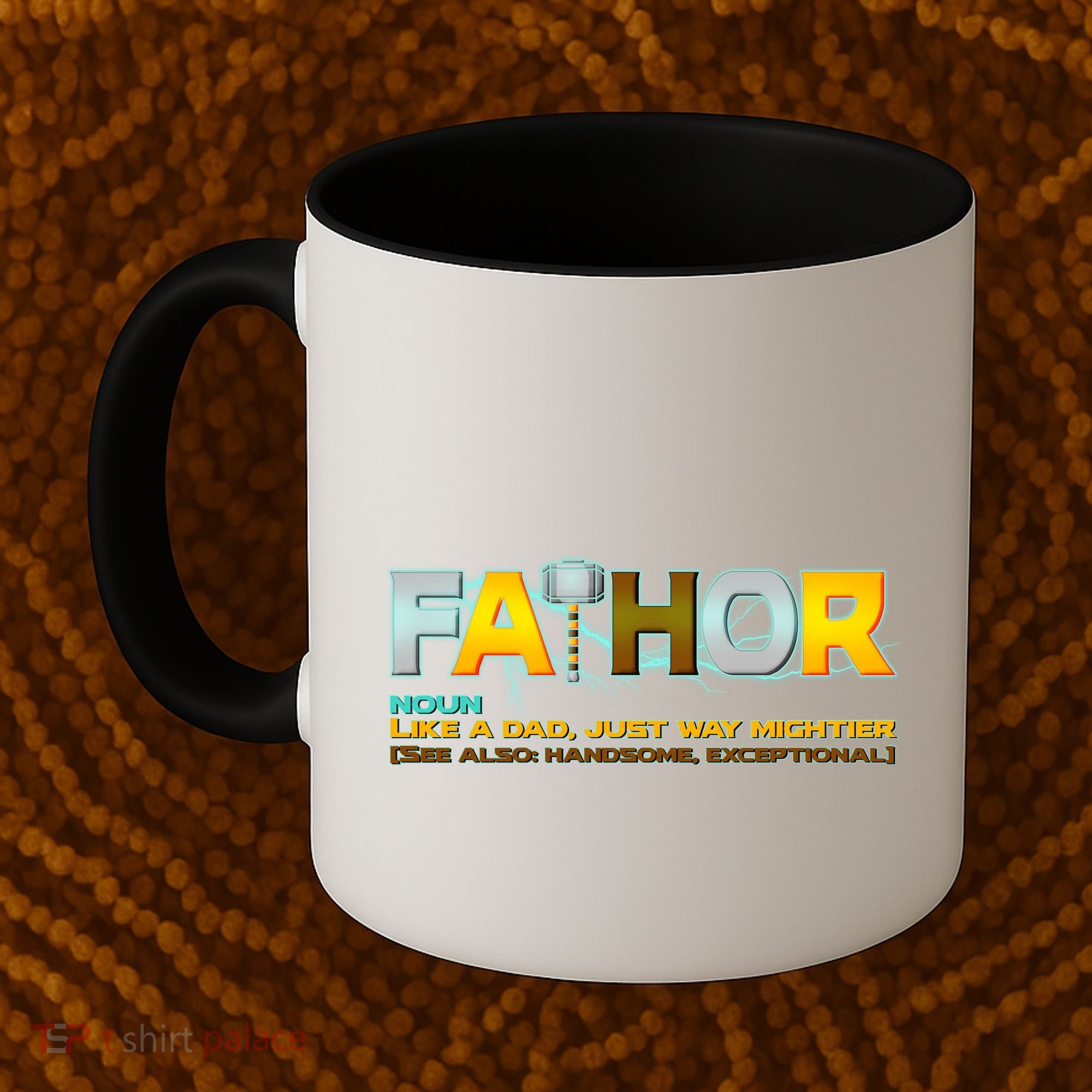 Fa-Thor Mighty Dad Lightning Coffee Mug