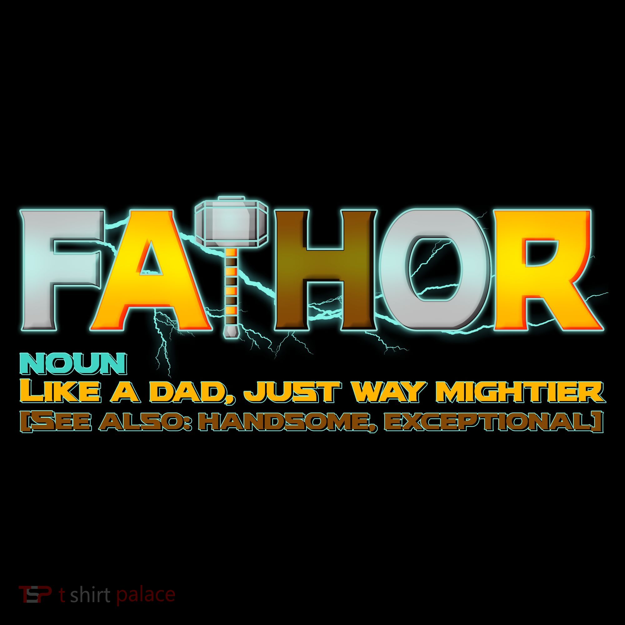 Fa-Thor Mighty Dad Lightning Coffee Mug