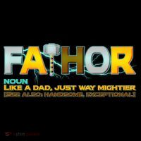 Fa-Thor Mighty Dad Lightning Ornament thumb 1