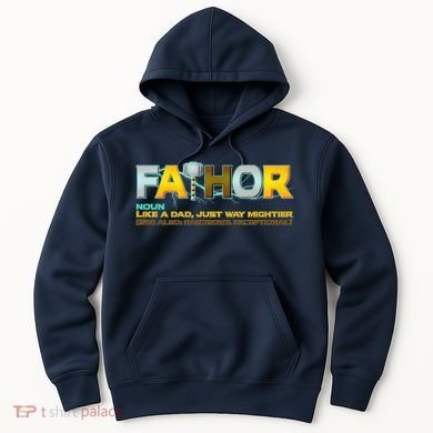 Fa-Thor Mighty Dad Lightning Hoodie