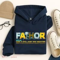 Fa-Thor Mighty Dad Lightning Hoodie thumb 4