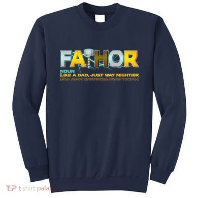 Fa-Thor Mighty Dad Lightning Sweatshirt