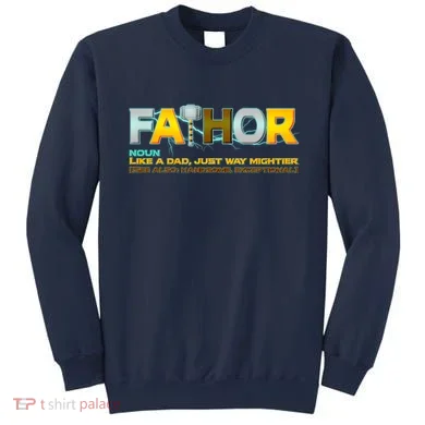 Fa-Thor Mighty Dad Lightning Sweatshirt