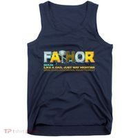 Fa-Thor Mighty Dad Lightning Tank Top thumb 0
